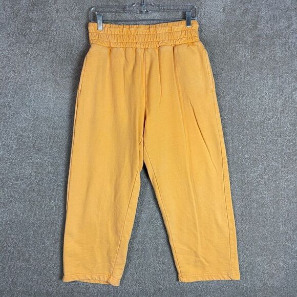 Urban Outfitters Pants - UO Out From Under Sweatpants Womens Small Mustard High Rise Pull On Crop Lounge